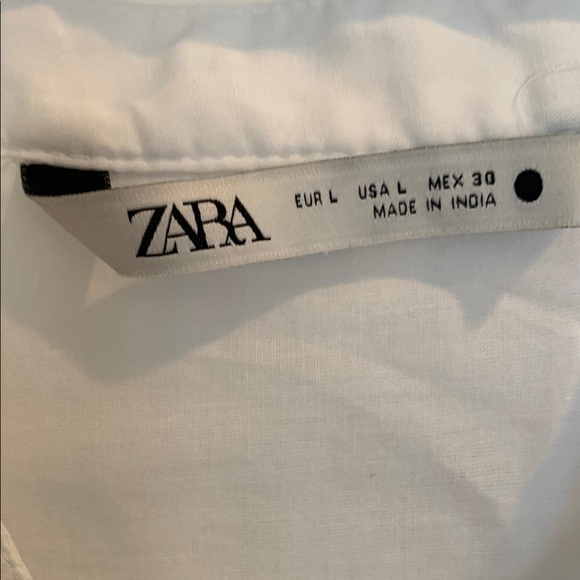 Zara Women's Long Embroidered Swimsuit Cover Up Women's Large Sea Motifs - Picture 7 of 8